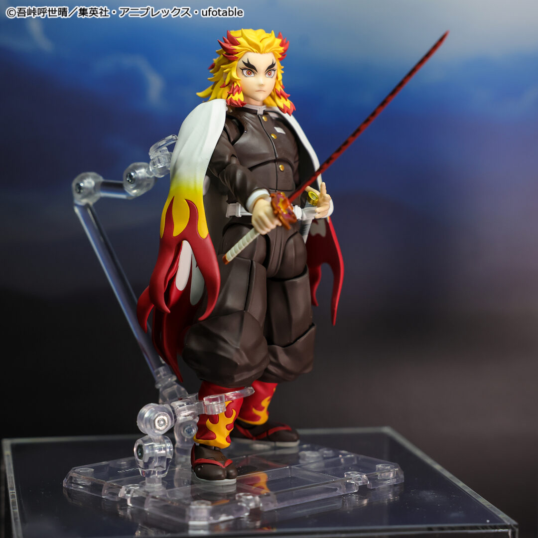 S.H.Figuarts 煉獄杏寿郎　参考展示
※煉は「火」に「東」が正しい表記となります。