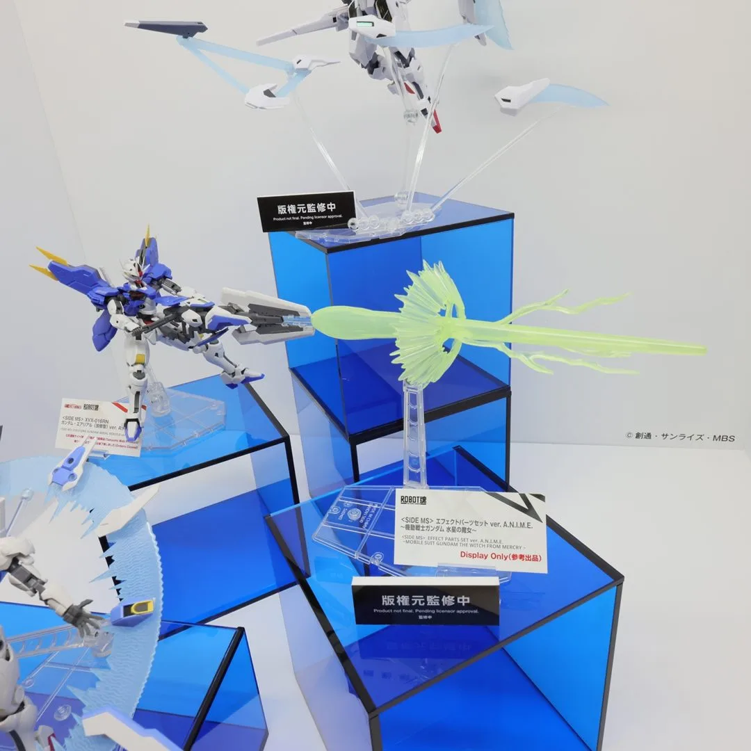 ROBOT魂 <SIDE MS> エフェクトパーツセット ver. A.N.I.M.E. ~機動戦士ガンダム 水星の魔女~ 参考出品
※画像は ROBOT魂 ver. A.N.I.M.E.『機動戦士ガンダム 水星の魔女』シリーズ(発売中または魂ウェブ商店/受注終了)との組み合わせ例です。