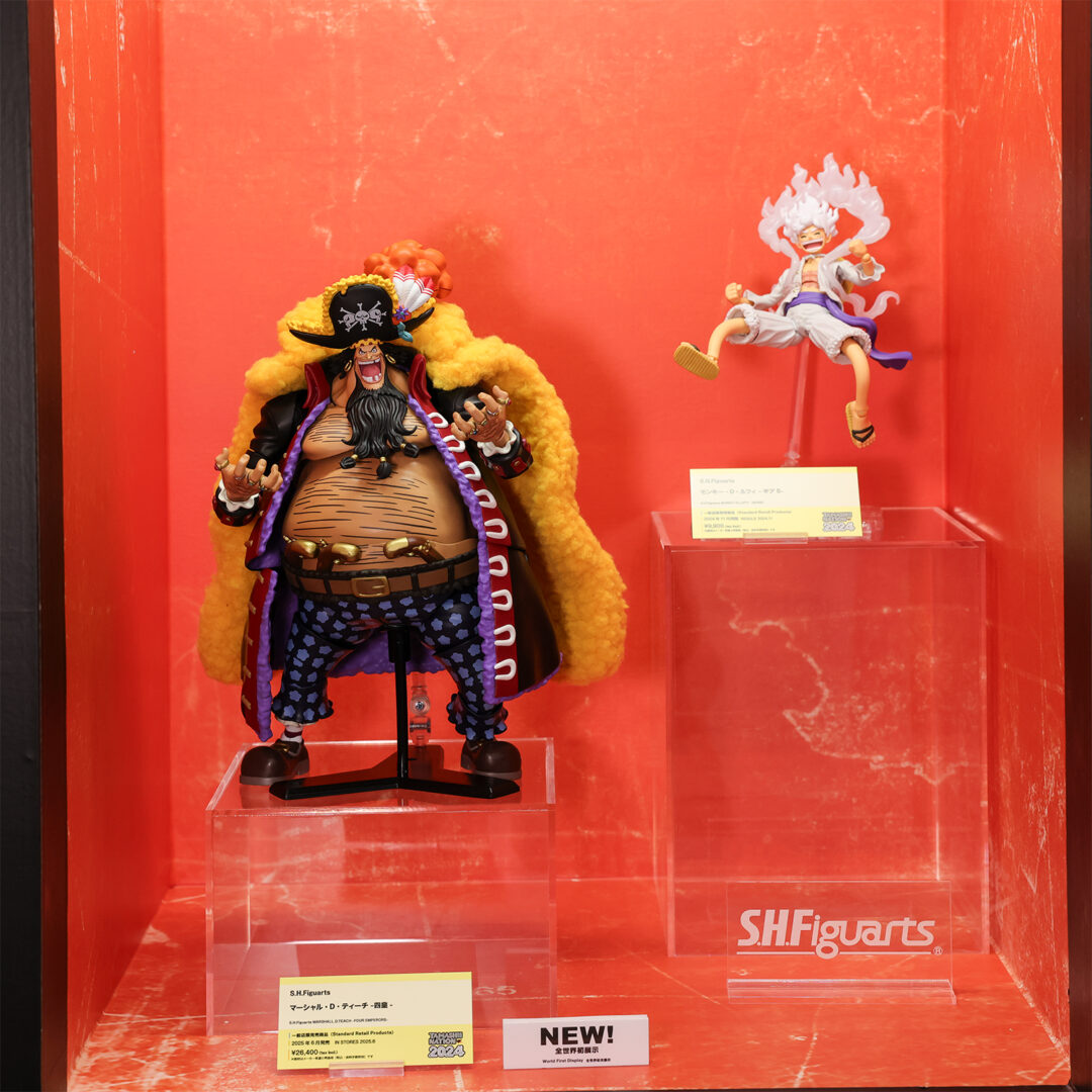 S.H.Figuarts モンキー・D・ルフィ -ギア5-　発売中
S.H.Figuarts マーシャル・D・ティーチ -四皇-　2025年6月店頭発売予定