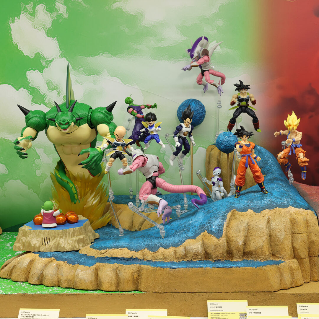『ドラゴンボール』ヒストリー S.H.Figuarts×ジオラマ展示
S.H.Figuarts ベジータ-旧戦闘服-　魂ウェブ商店/2025年2月発送予定
※上記以外は店頭発売中または魂ウェブ商店/受注終了です。
