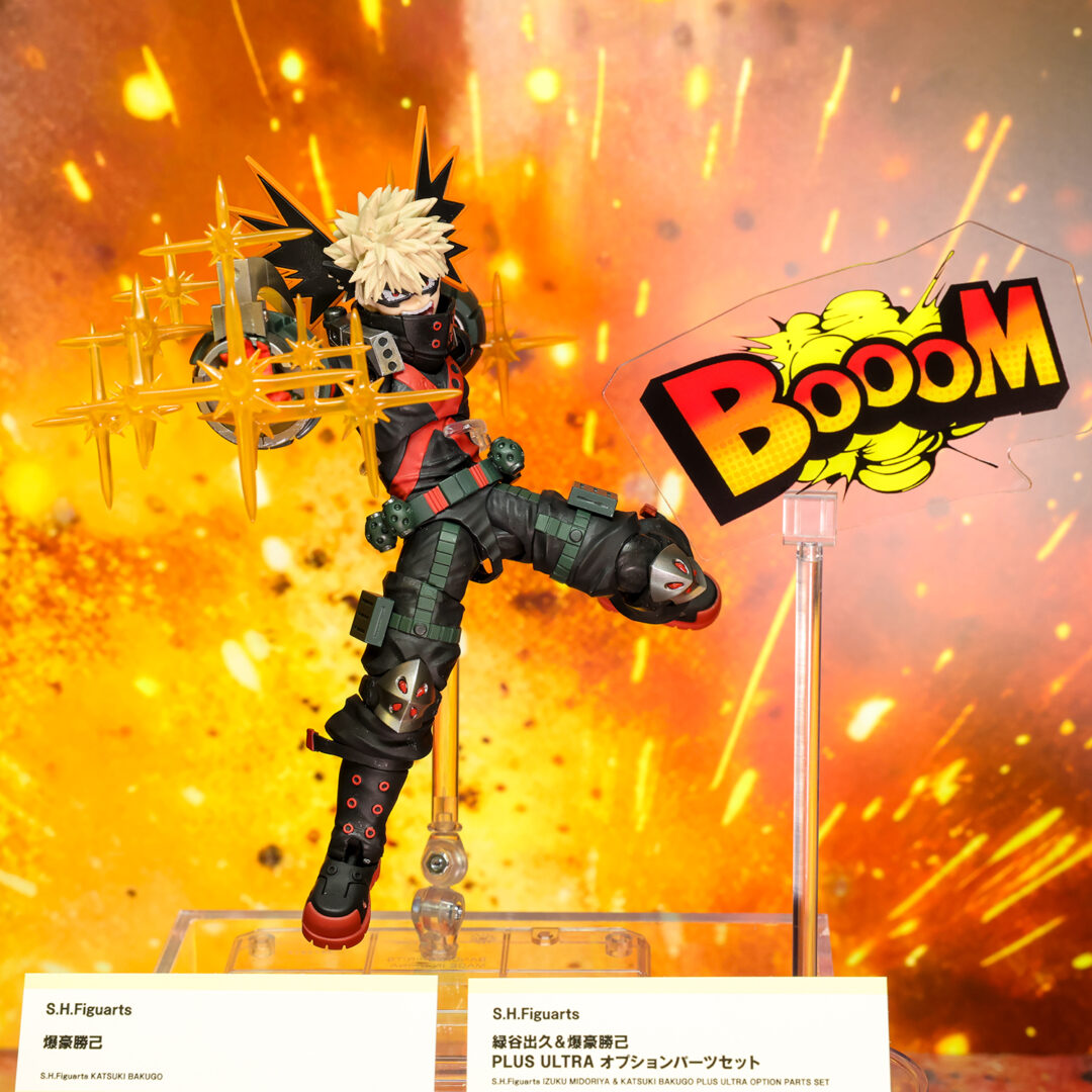 S.H.Figuarts 爆豪勝己　2025年3月店頭発売予定
S.H.Figuarts 緑谷出久＆爆豪勝己 PLUS ULTRA オプションパーツセット　2025年3月店頭発売予定
