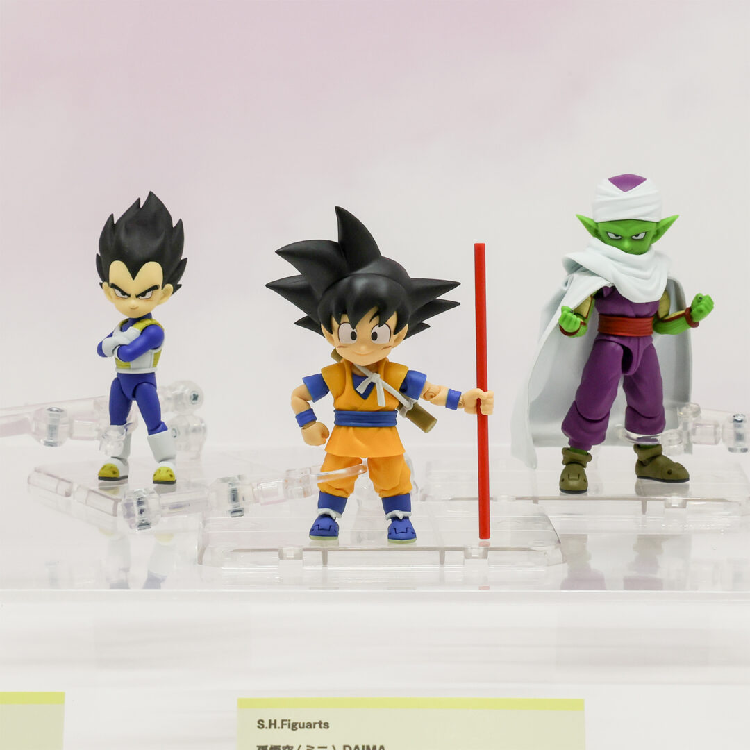 S.H.Figuarts 孫悟空(ミニ)-DAIMA-　発売中
S.H.Figuarts ベジータ(ミニ)-DAIMA-　2024年11月店頭発売
S.H.Figuarts ピッコロ(ミニ)-DAIMA-　2024年12月店頭発売予定