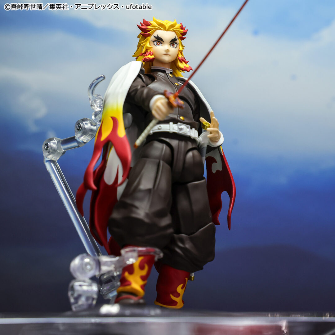 S.H.Figuarts 煉獄杏寿郎　参考展示
※煉は「火」に「東」が正しい表記となります。